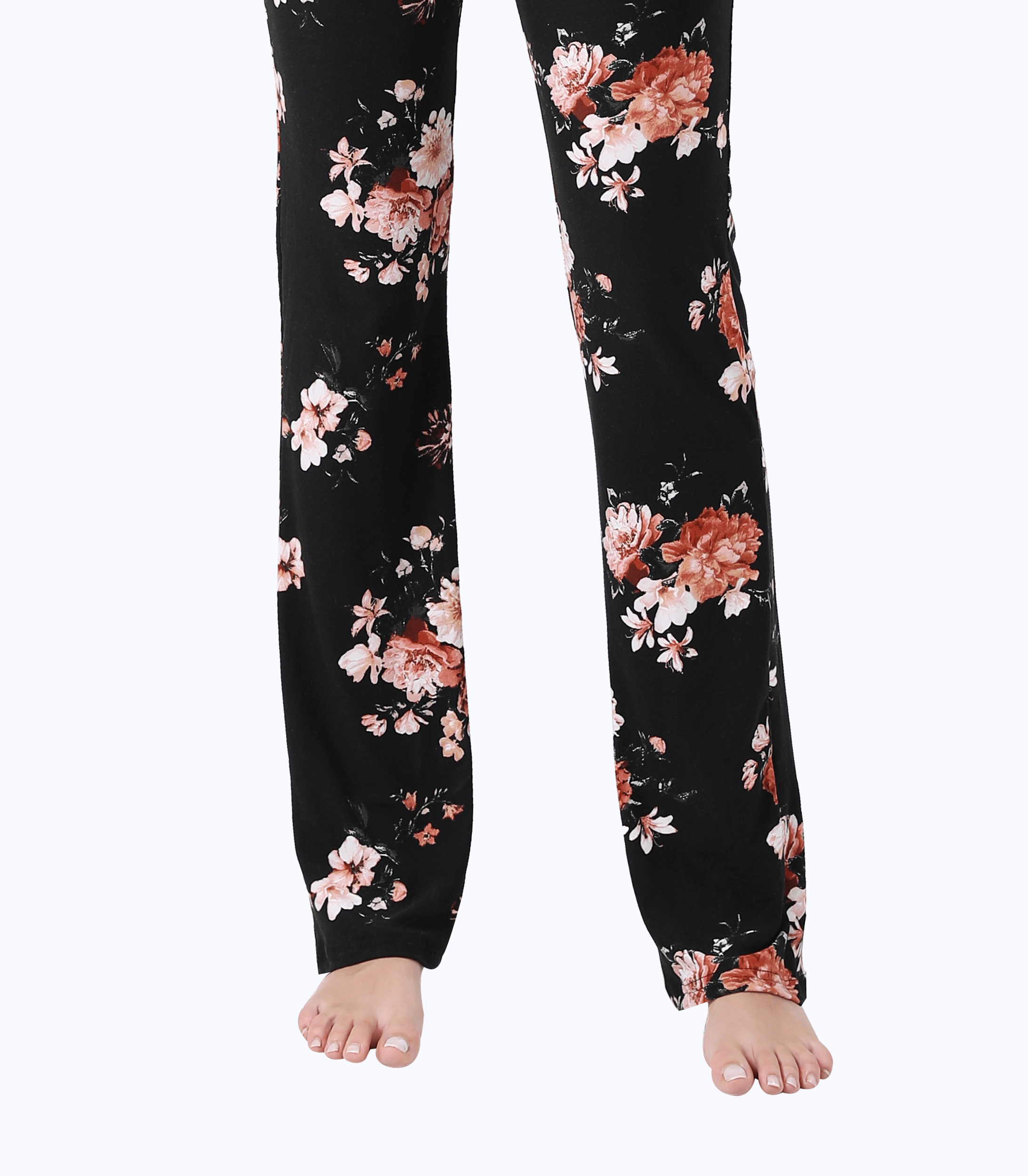 Below Bump Maternity Postpartum Pajama Pants (Floral)